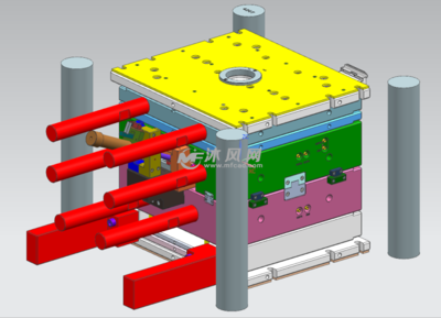 汽車方向盤面蓋外殼模具圖紙